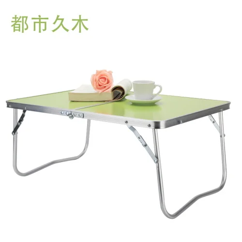 Bed folding computer desk, home notebook computer desk, outdoor simple desk, aluminum table Bed folding computer desk, home notebook computer desk, outdoor simple desk, aluminum table
