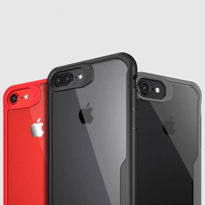 KISSCASE за чехол на айфон 7 6 S 8 xr 5s ударопрочный Прозрачный для iPhone XS X XR MAX гладкое