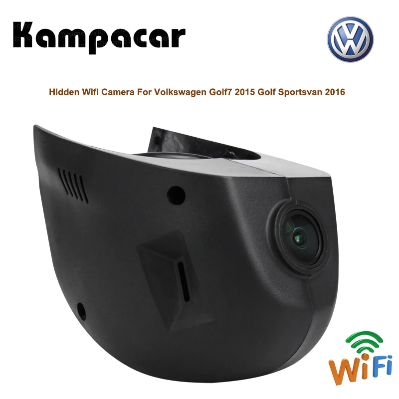 

Kampacar 2 Mini Car DVR Wifi Video Recorder Dash Camera For Volkswagen Golf 7 2015 Dvrs With Two Cameras For Golf Sportsvan 2016