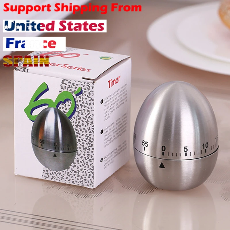 

Mechanical Egg Kitchen 60 Minutes Stainless Steel Timer Cooking Timer Alarm Kitchen Tool Kitchen Countdown Kitchen Clock