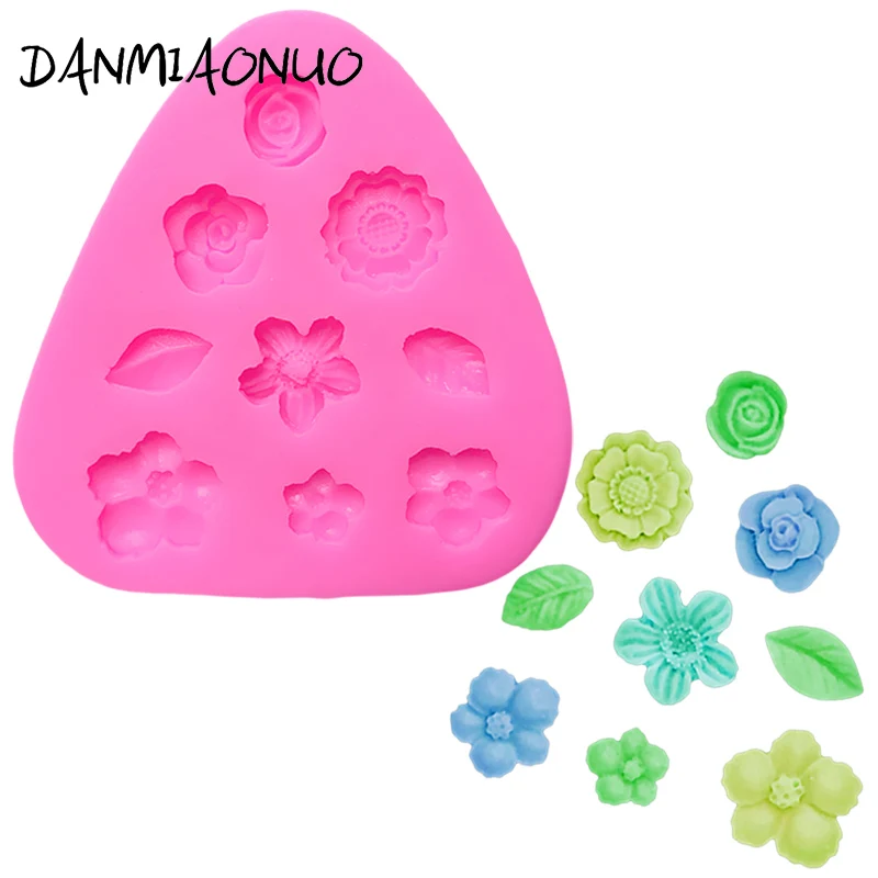 

DANMIAONUO Food Grade Flower leaf Molds For Cakes Silicone Lace Mat Soap Silicone Mold Lollipop Baking Silicone Mold Cake A1141