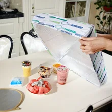 Горячая алюминиевая фольга пищевая крышка складные продуктовые Чехлы сохраняющие тепло посуда изоляция использует Кухонные гаджеты аксессуары