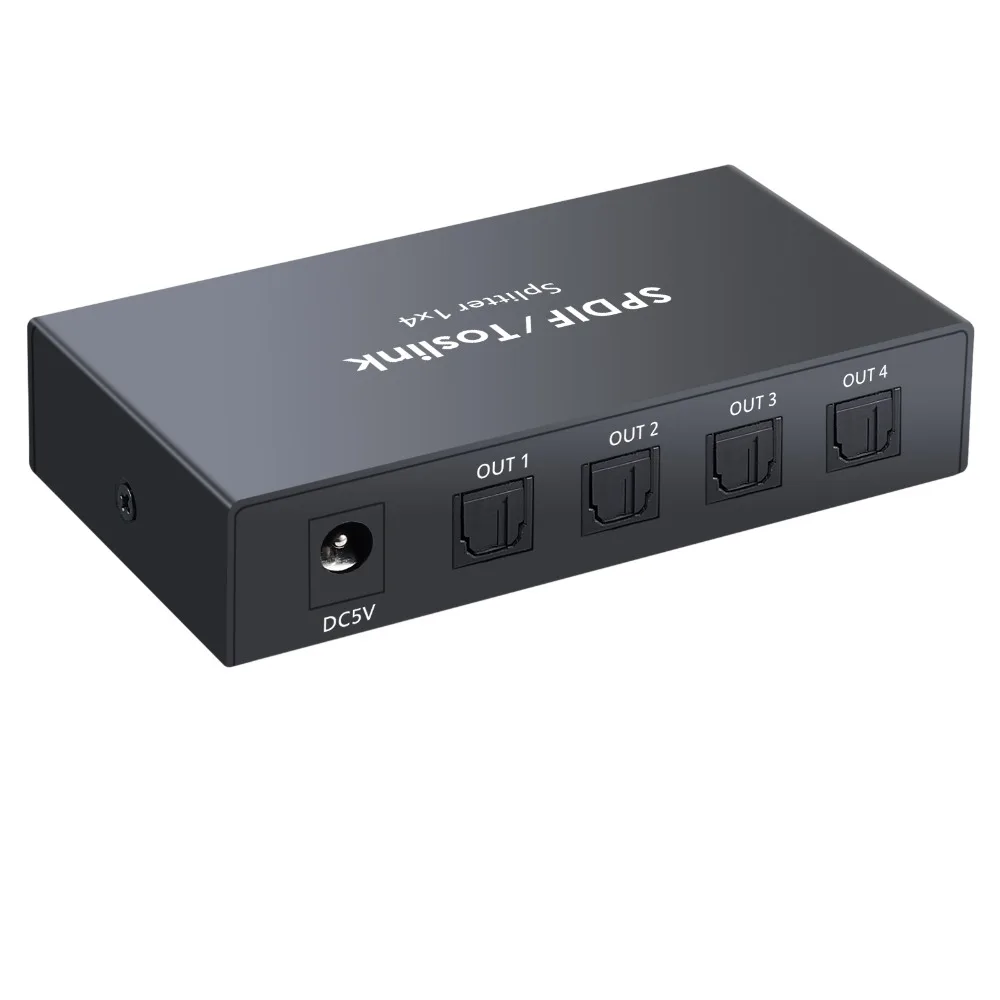  Proster Digital hdmi splitter 1x4 converter hdmi Audio Splitter Digital SPDIF Toslink Optical Fiber