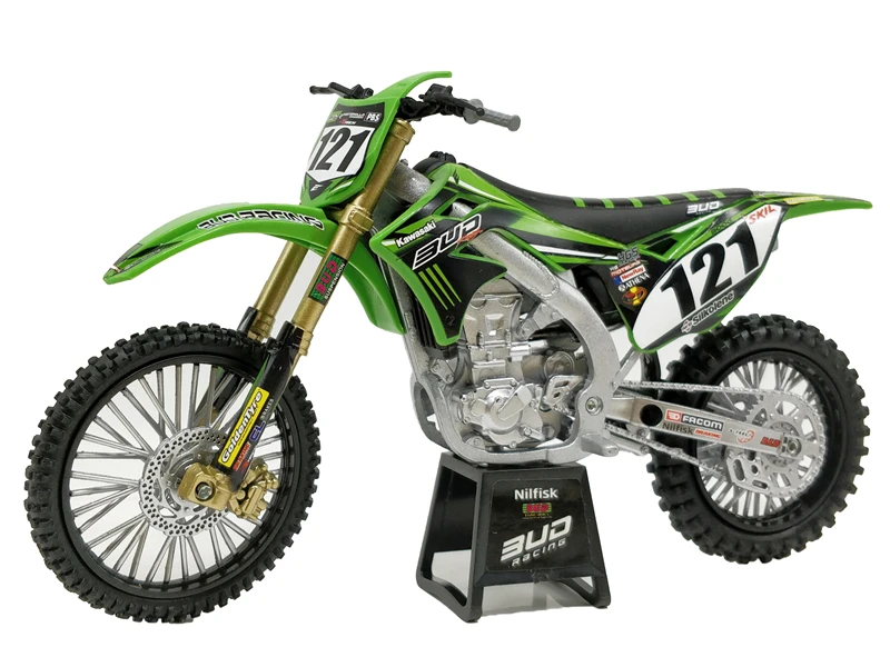 1:12 Newray Kawasaki KX450 литые миниатюрные велосипеды для мотокросса без коробки