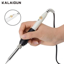 Электрический паяльник KALAIDUN, 220 В, 60 Вт, регулируемая температура, паяльная станция, тепловой карандаш, набор инструментов для ремонта