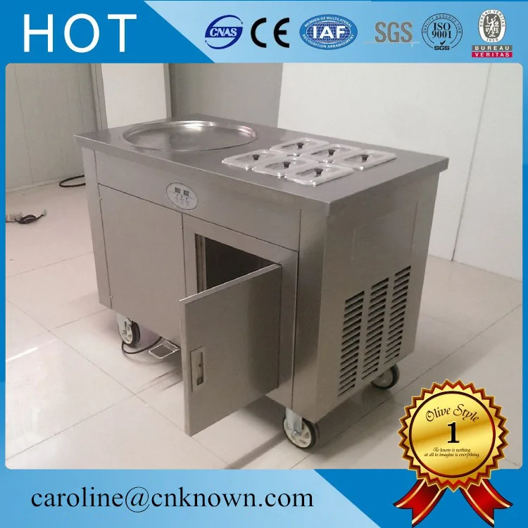 

110v 220v flat pan factory supply fried ice cream machine ice cream maker yogourt ice cream maker machine