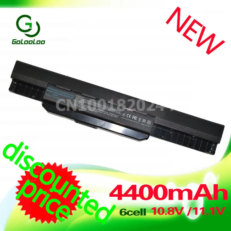 Golooloo 11,1 v 4400 мА/ч, Батарея для Asus A32-K53 K53S K53SV A43 K53SD K53S K53 K53S X54H K53TA X53S X53 K53SD K53E K53U K53SV