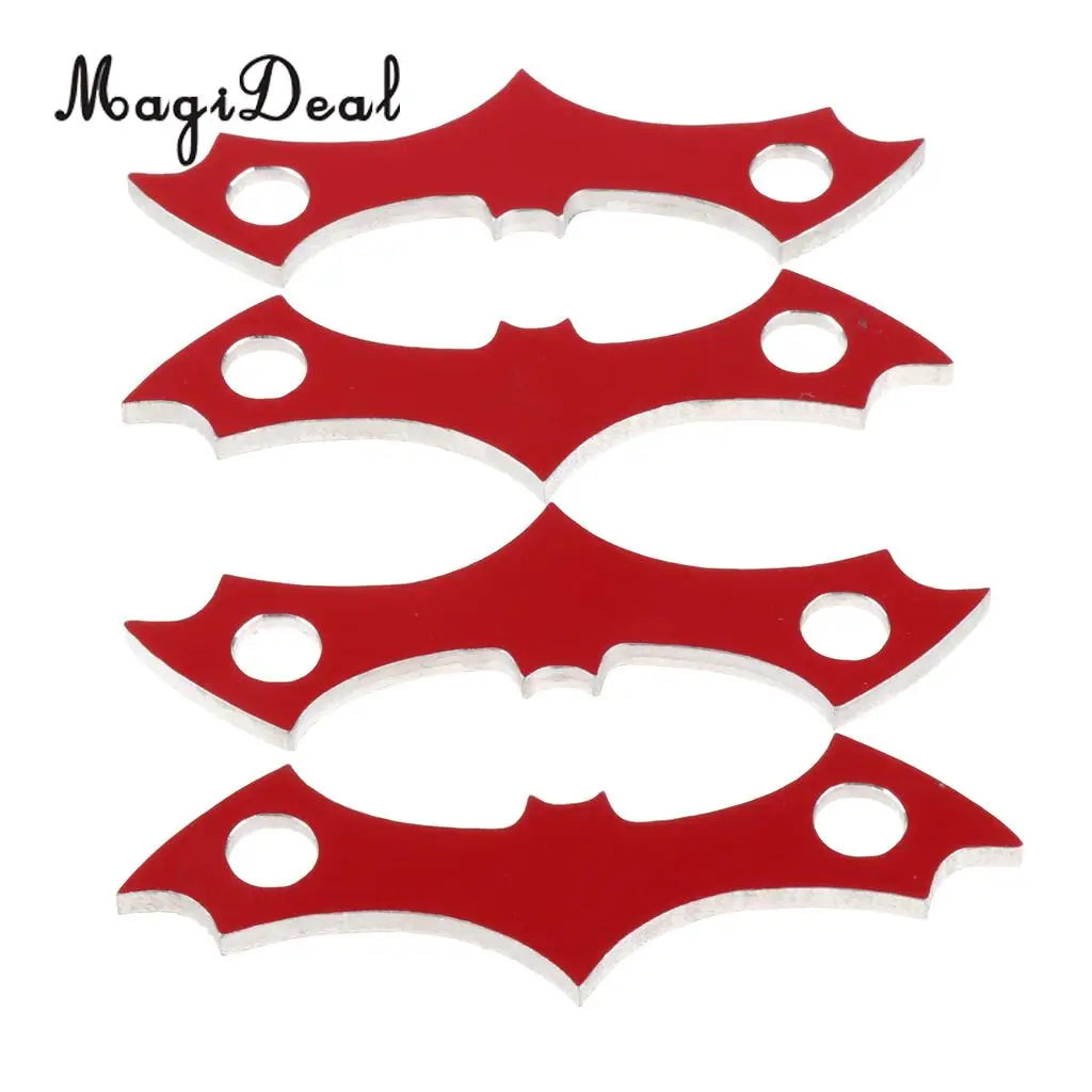 MagiDeal 4pcs Aluminum Alloy Skateboard Deck Protective Gasket Longboard Anti-sinking Prevent Sag Hardware for skateboard 
