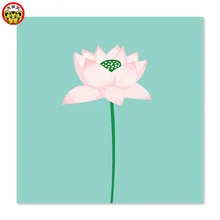 Независимая только розовый Лотос нарисованная на холсте Цифровая живопись известные картины абстрактная живопись