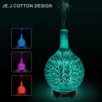 

New 3D Aroma Essential Oil Diffuser Ultrasonic Air Humidifier with Led Night Light Aromatherapy Diffusers Humidifiers for Home