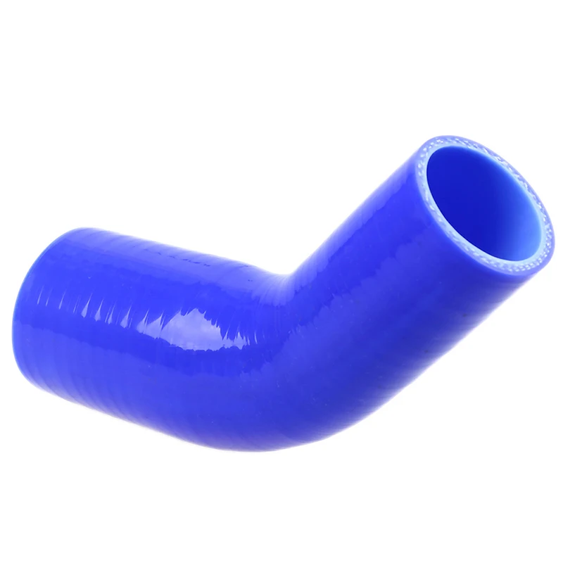 Posbay Регулируемый 38-76 мм 1," до 3" 45 градусов синий Локоть силиконовый шланг труба турбо впускной шланг трубка аксессуары для стайлинга автомобилей
