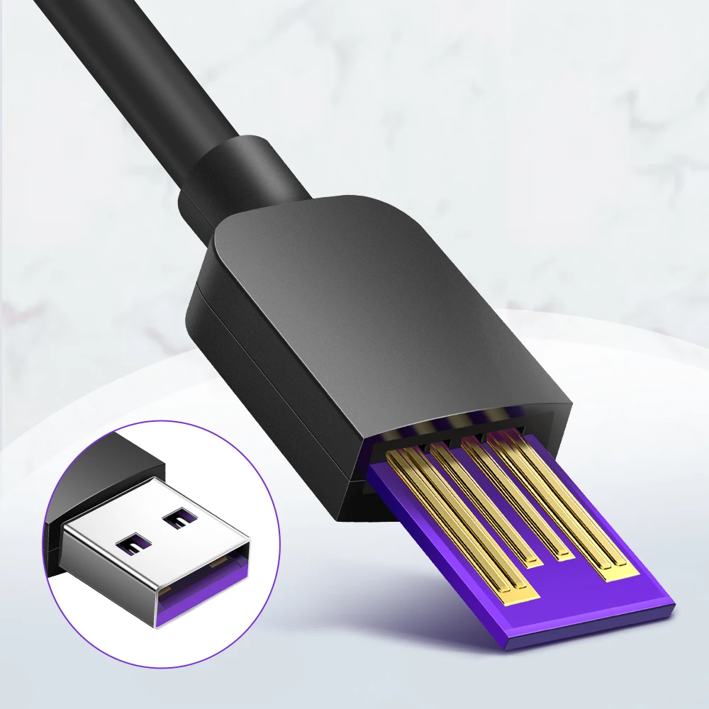 Rocketek Quick Charge USB C type кабель 5A для huawei Lite Pro usb зарядный P10 P20 P30|Кабели мобильных