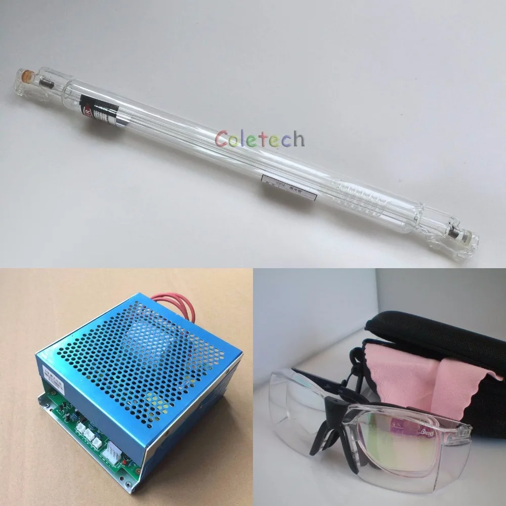 40W CO2 Laser Tube 70cm + Power Supply AC220V Engraver Cutter Goggles | Инструменты