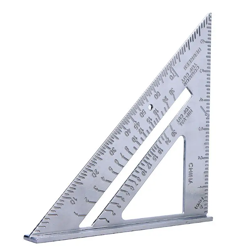 7 дюймов измерительные инструменты треугольник Угол транспортир плотник измерительная линейка мульти-функциональные инженерные