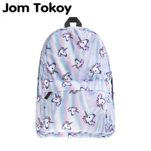 Jom tokoy Единорог PrintingWomen рюкзак для девочек Школьный Рюкзак Для сумка через плечо для подростков Mochila Feminina Jom tokoy Единорог PrintingWomen рюкзак для девочек Школьный Рюкзак Для сумка через плечо для подростков Mochila Feminina