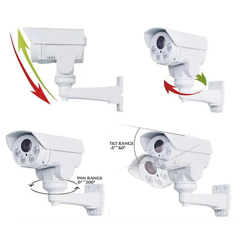 1080P Мини Открытый ИК Пуля IP POE PTZ камера 4x оптический зум 2,8-12 мм Lems P2P совместим с HIKVISION/DAHUA xmeye POE NVR