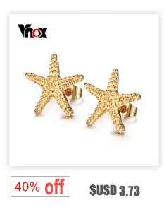 Vnox продвижение Серьги-кольца для Для женщин простой большими ушами Нержавеющая сталь