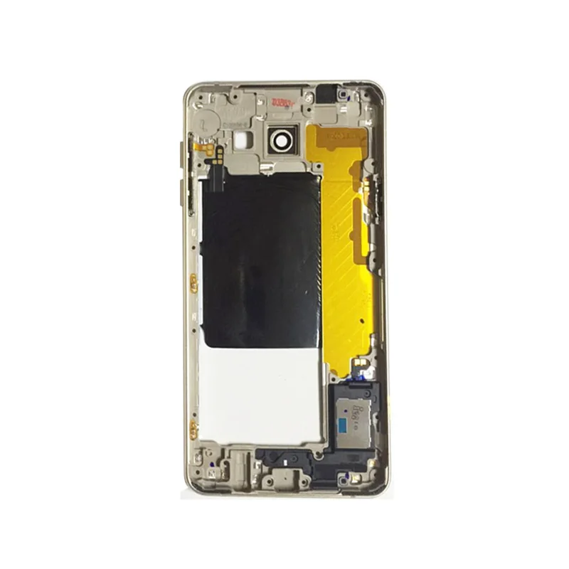 Original A710F A7100 Middle Frame For Samsung GALAXY A7 Single Version Mid Plate Metal Bezel Housing With Side Key Parts