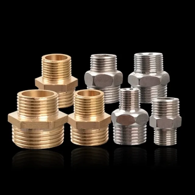 Tömlő Illesztése Egyenes Redukáló Csatlakozók 1 "To3/4" 1/2 "To1/4" Férfi Szál Ízületi Réz Rozsdamentes Acélváltó Csatlakozó Adapter - Image 4