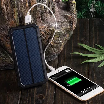 

LiitoKala Lii-D001 External Solar Power 12000mAh Charger for iPhone 6 6S 7 Plus Phone Battery for Samsung Phone