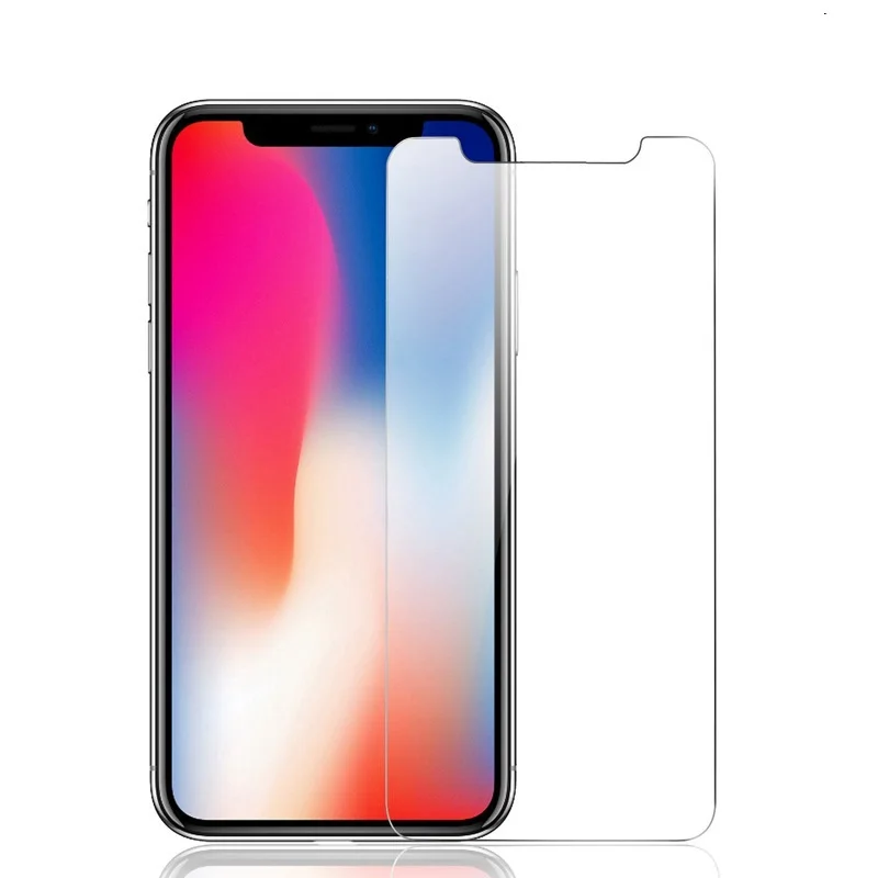 10 шт./лот с уровнем твердости 9H 2.5D закаленное Стекло для iPhone 11 pro X XS MAX XR 5C 5 5S SE 6 6s 7 8 Plus 4 4S 10 ПК чехол с защитной пленкой для экрана