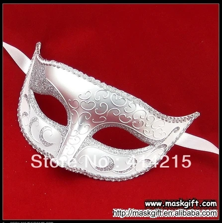 Новое поступление,, ручная роспись, белая и серебряная маска для свадьбы, вечеринки для свадебного маскарадного мяча