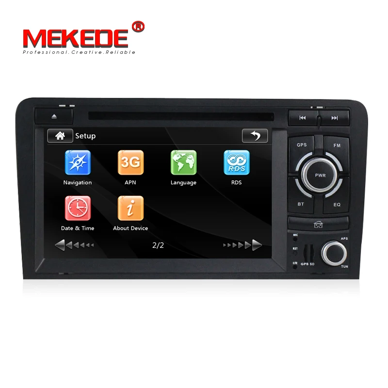 Best Free shipping 2 DIN Car dvd player radio for AUDI A3 S3 RS3 2002-2012 with Car GPS navigation multimedia camera DVR 1080P MIC A3 4