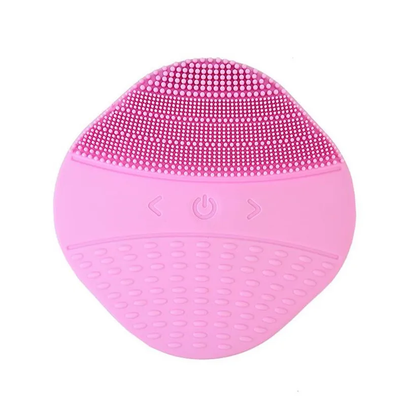 Vibration Rechargeable Electric Facial Cleansing Brush Skin Blackhead Pore Cleanser Waterproof Silicone Face Massager 40#710