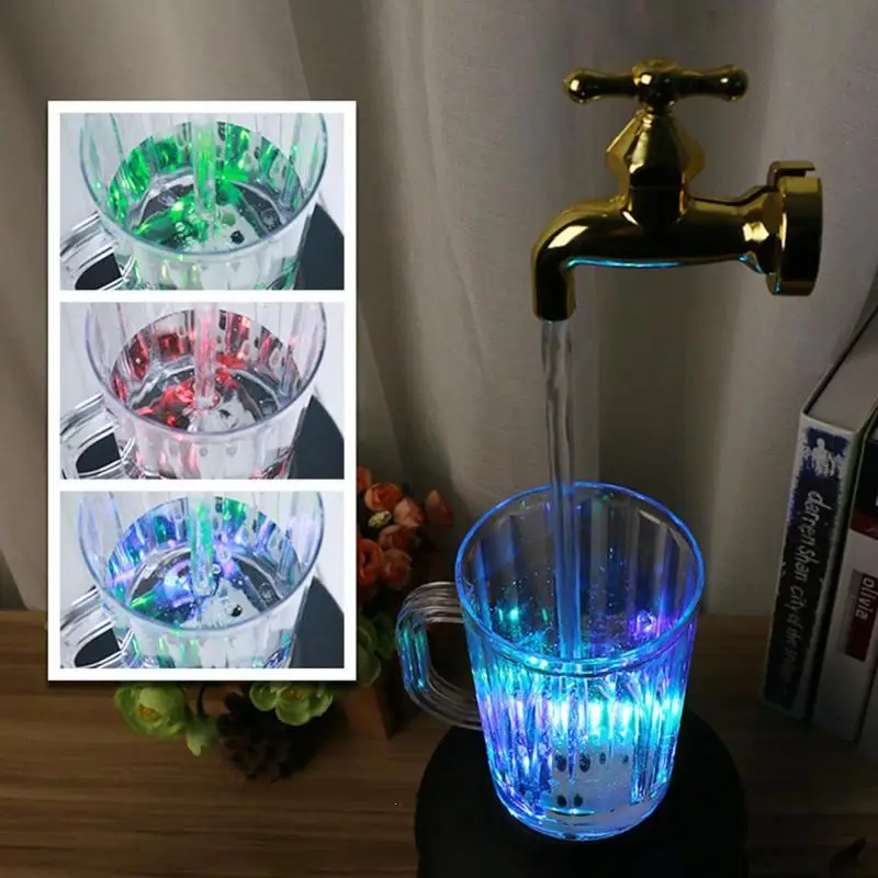 Волшебный кран, креативная лампа, красочный волшебный кран, индивидуальная водяная колонка, лампа, атмосферная ходовая лампа, праздничный подарок, светодиодный чайник