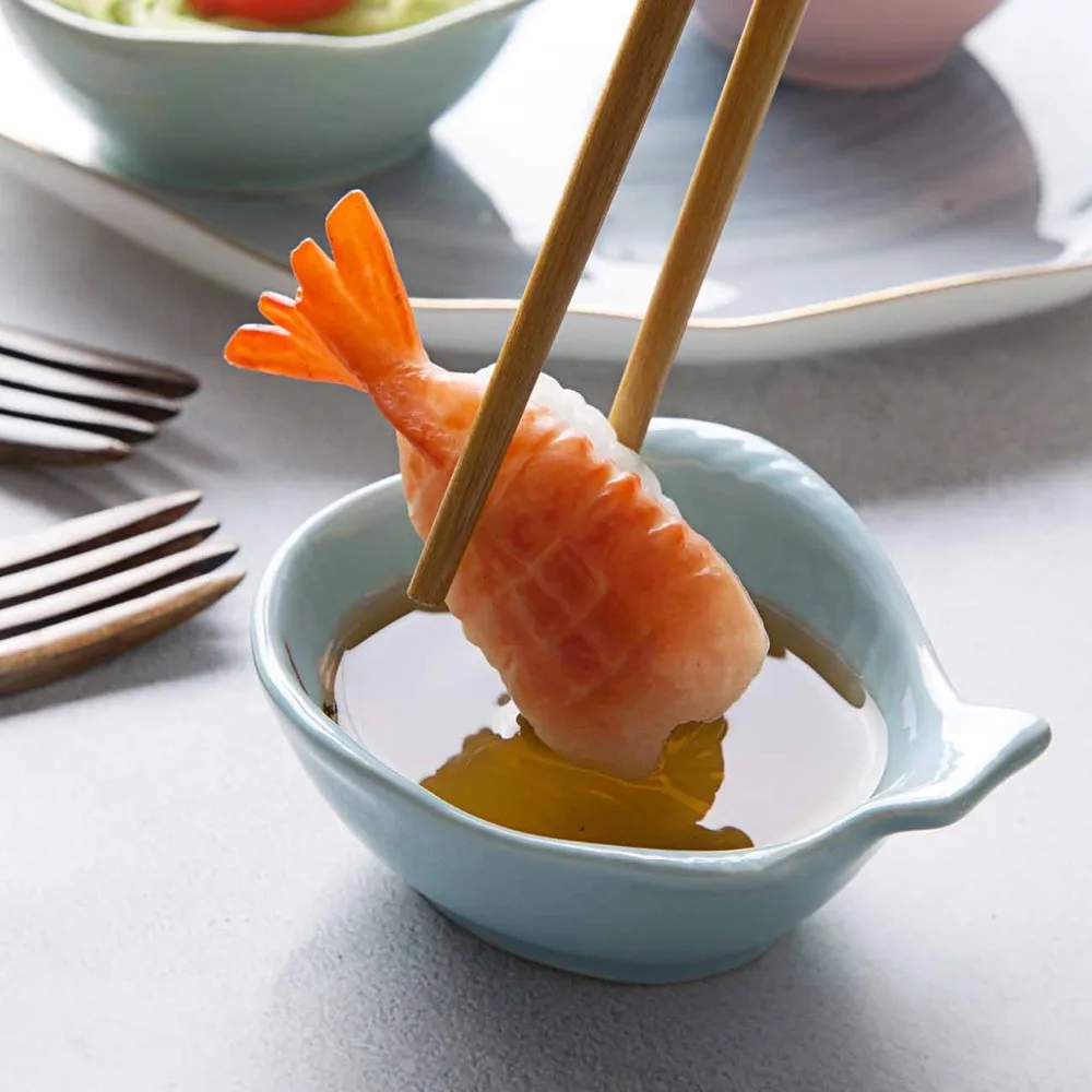 Японская Рыбная форма керамика маленькая тарелка блюдо маринчики Бытовая Посуда соевый приправа соус, уксус миска для посуды