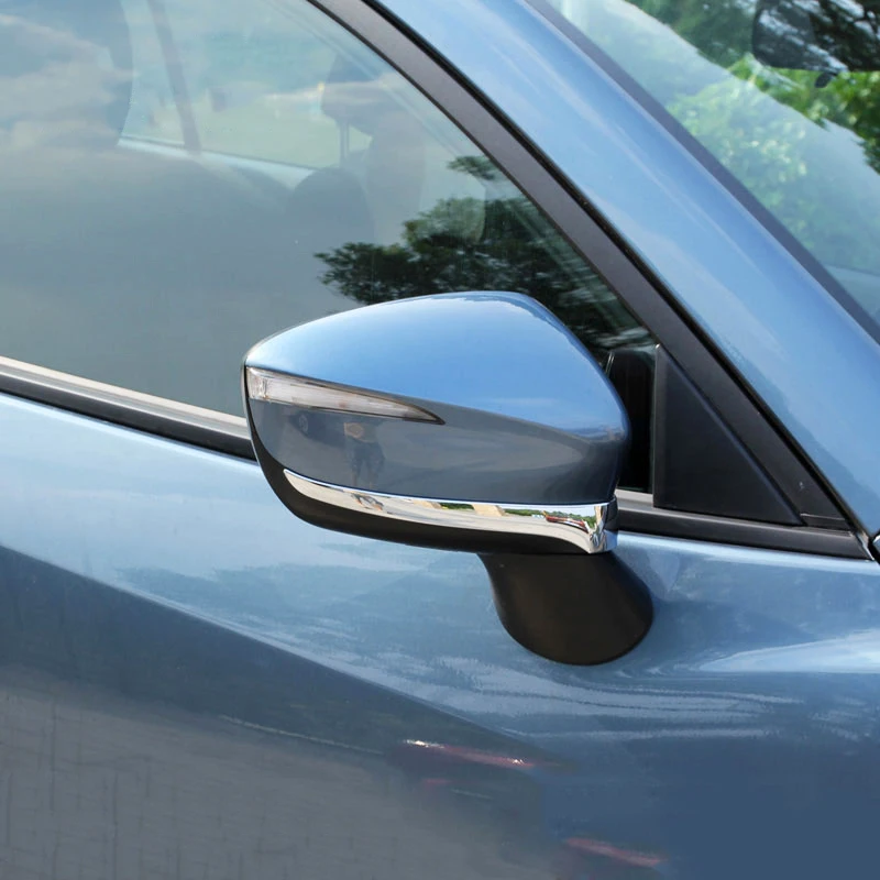 

FIT FOR MAZDA CX-5 CX5 2015 2016 CHROME DOOR SIDE MIRROR REAR VIEW STRIP COVER TRIM PROTECTOR GARNISH OVERLAY MOLDING 2PCS