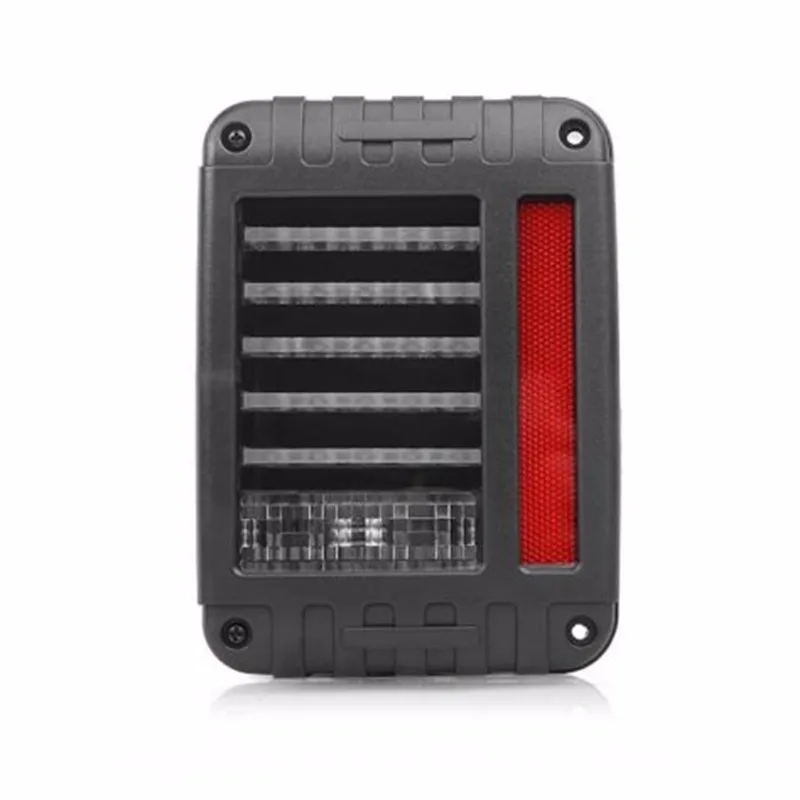 7-15 Jeep Wrangler LED Tail Lights Rear Brake Reverse Lamps 480LM