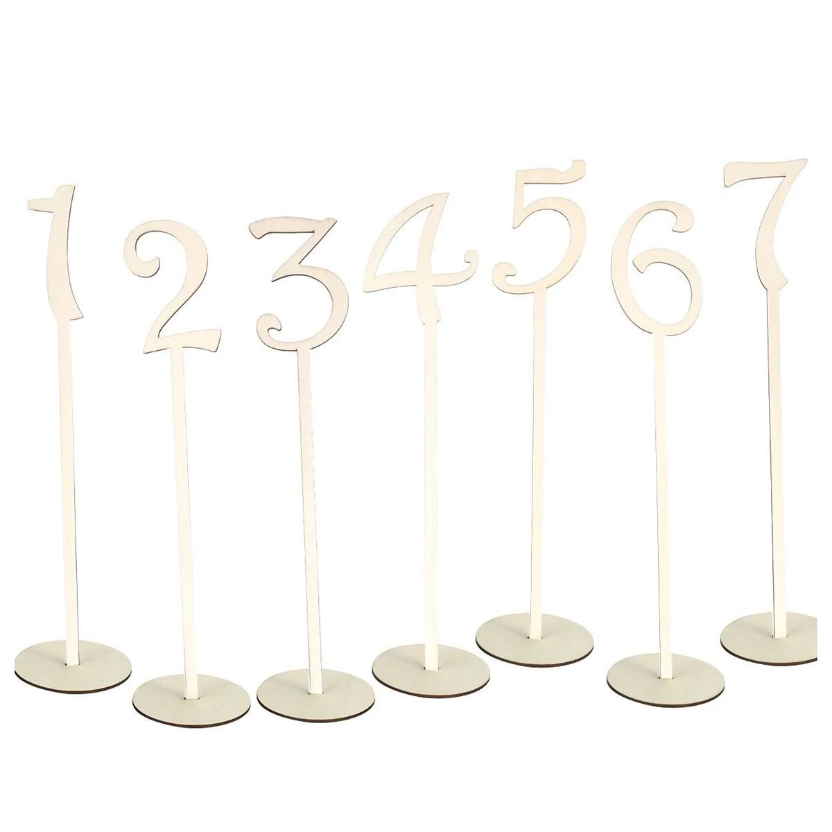  40pcs 1-40 Wood Table Numbers with Holder Base for Wedding Home Wedding Anniversary Party Decoratio