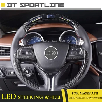 

Carbon Fiber LED race display Customized LCD screen guage meter For Maserati for Levante for Ghibli for Quattroporte Steering