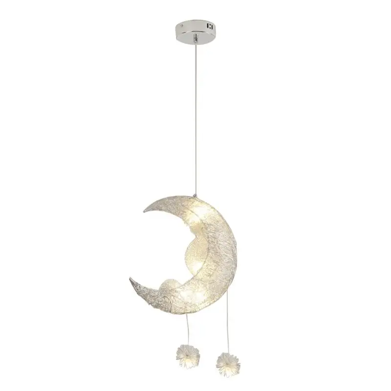 

Modern Suspension Lights Moon Star Chandelier 220V LED Hanging Lamp For Bedroom Living Room Restaurant
