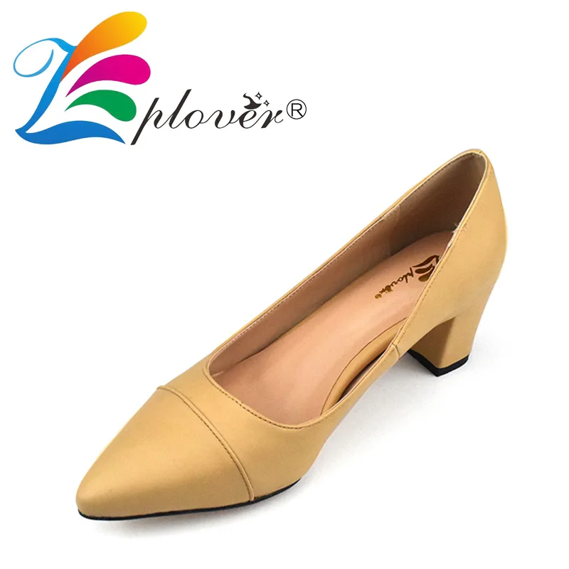 White Women Pumps 6cm High Heels Shoes Woman Comfortable Square Heel Women Shoes Buckle Strap Ladies Shoes Chaussure Femme