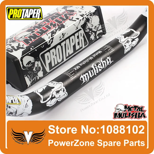 Pro Taper Fat Bar 1-1/" металлический Mulisha пакет Dirt Bike MotorCross Fat Bar MX алюминиевый гоночный руль 810 мм