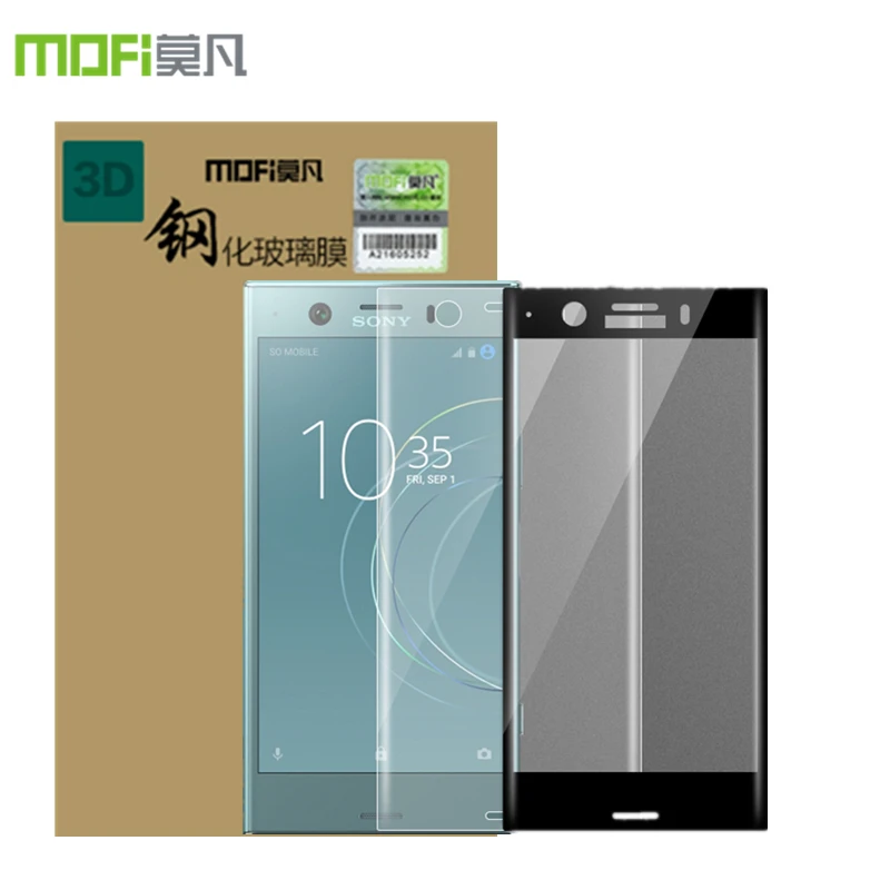 

For Sony Xperia XZ1 Compact Tempered Glass MOFI 3D Curved For Xperia XZ1 Compact Screen Protector Full Protective Film LCD Guard