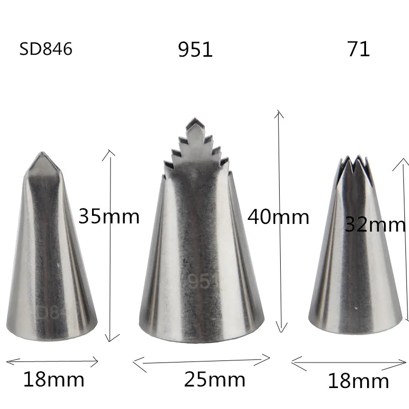 3 шт. лист советы обледенение трубопроводов набор украшения для тортов из нержавеющей стали сопла крем Кондитерские инструменты формы для выпечки