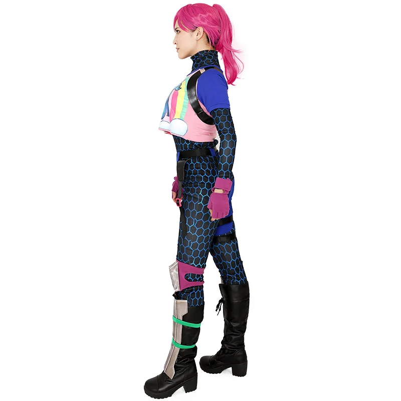 Brite Bomber, радужная лошадь, Zentai, косплей, костюм на Хэллоуин, для женщин, для взрослых, рубашка, брюки