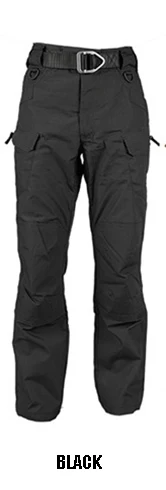 ReFire gear уличные мужские треккинговые брюки камуфляжные военные тактические брюки многофункциональные весенние походные спортивные штаны для рыбалки - Цвет: Black