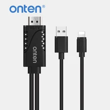 Onten HDMI Converter for Apple Lightning to HDMI Cable Adaptor USB HDMI TV Digital AV Adapter for iPhone X 8 7 6S 5 iPad Pro Air