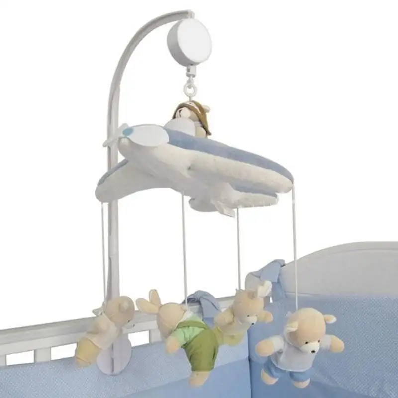 1 Набор ABS пластиковое детское крепление для детской кроватки(без подвесной куклы) Детская кроватка DIY Мобильная кровать колокольчик Игрушка держатель на 360 градусов вращающийся кронштейн