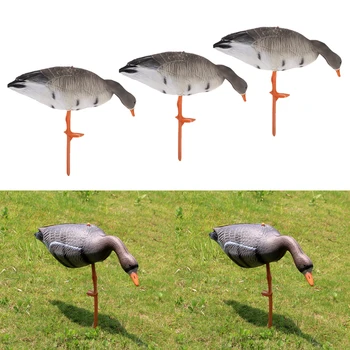 

3pcs EVA Foldable Goose Hunting Decoy Lawn Ornaments Garden Decors Hunting Shooting Yard Decoy