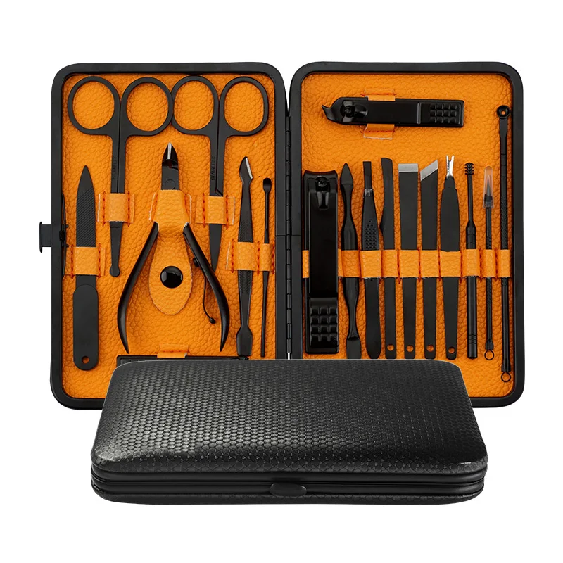 

Hot Sale 18Pcs/Set Nail Clippers Manicure Pedicure Kit Finger Toe Scissor Grooming Tools