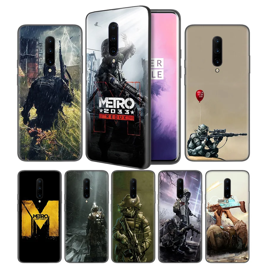 Metro 2033 Soft Black Silicone Case Cover for font b OnePlus b font 6 6T font