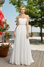 9048 custom White Ivory Crystal Beads Wedding Dresses for brides maxi formal plus size 2 4