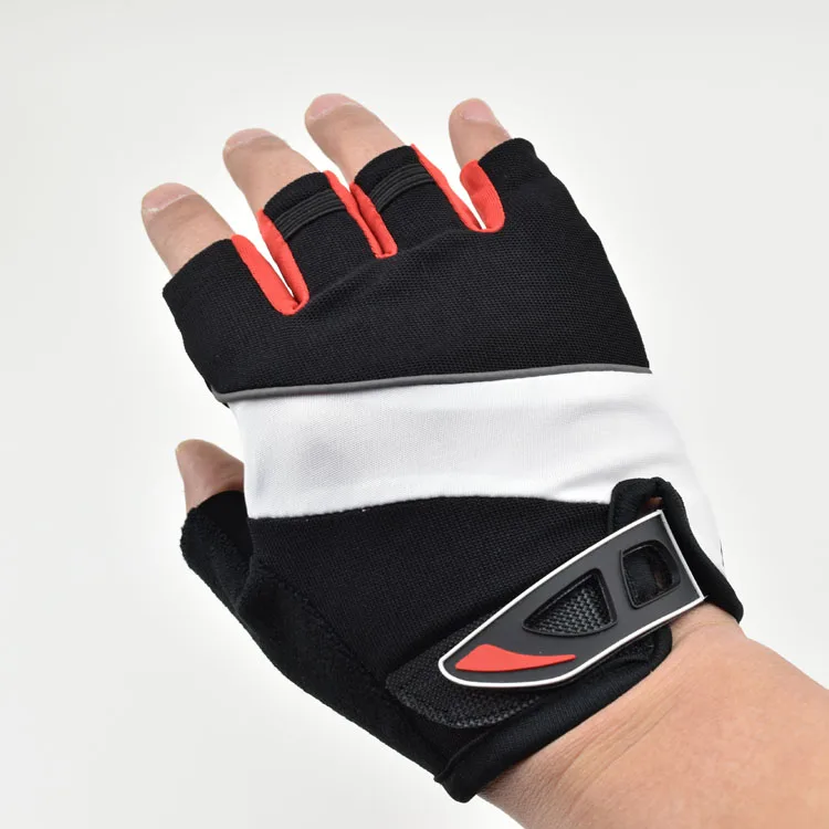 Breathable Non-slip Womens Half Finger Cycling Gloves, Summer Sports Wear Bike Gloves, mtb Gloves with Gel Pad (2)
