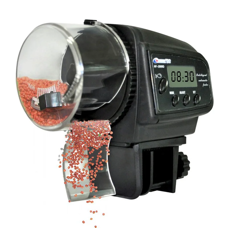 

2018 Convenient Aquarium Intelligent Feeding Device Digital LCD Electronic Fish Tank Shrimp Turtle Timing Food Feeding Device