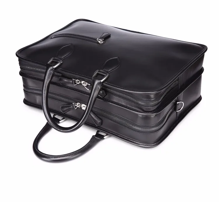 oem bags black briefcase for men